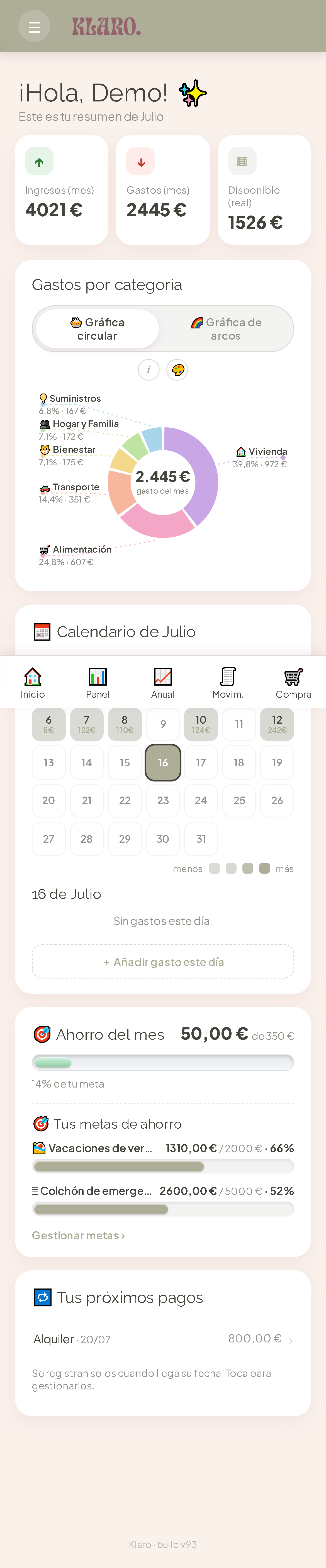Klaro en el móvil