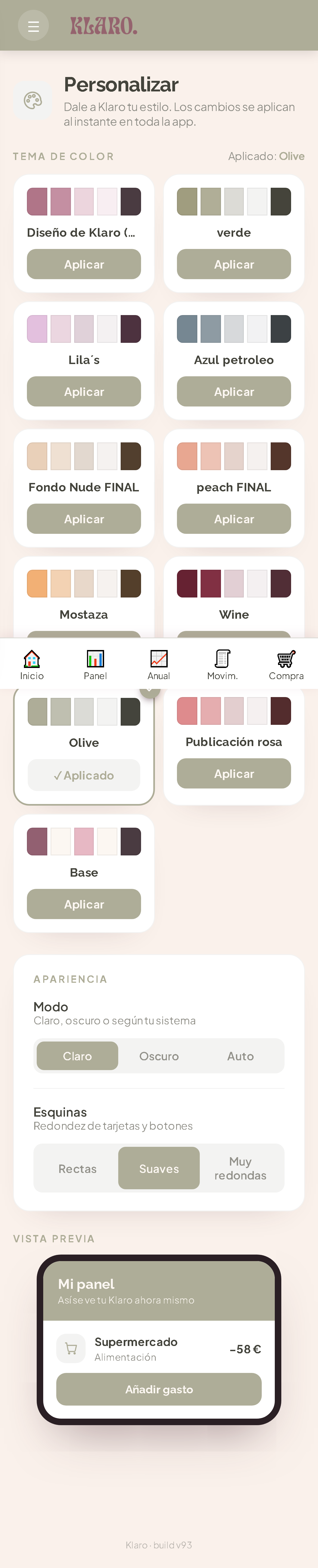 Personalizar